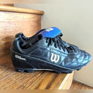 Wilson soccer cleats, black & blue, men's size 8